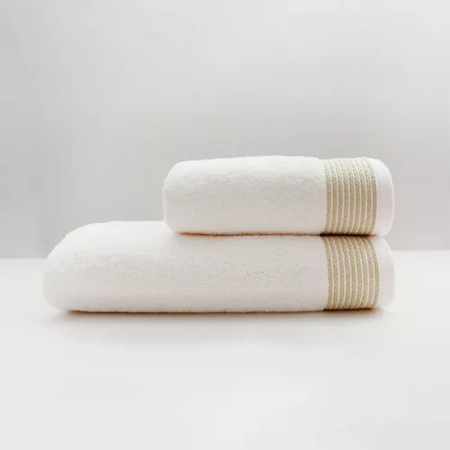 Serviette de toilette option blanc anis