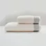 Serviette de toilette option blanc céladon