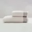 Serviette de toilette option blanc perle